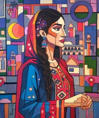 Raees, 16 x 20 Inch, Acrylic On Canvas, Figurative Painting, AC-RAES-001